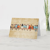 歌と歌声 サンキューカード (正面)