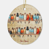 歌と歌声 セラミックオーナメント (左)