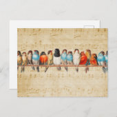 歌と歌声 ポストカード (正面/裏面)