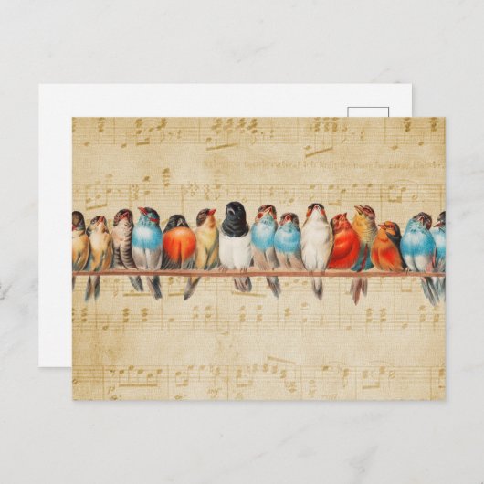 歌と歌声 ポストカード (正面/裏面)