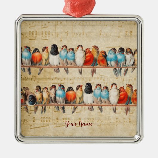 歌と歌声 メタルオーナメント (正面)