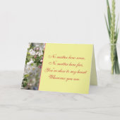 歌と花のあいさつ カード (正面)