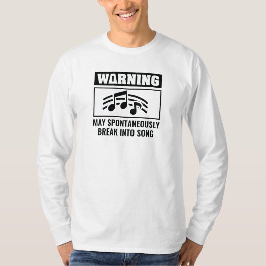 歌に割り込む Tシャツ (正面)