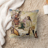 歌のアーサー妖精のRackhamのファインアート クッション (ブランケット)