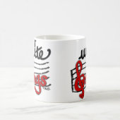 歌のコーヒー・マグを書いて下さい コーヒーマグカップ (中央)