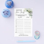 歌のシャワーゲームカードが大好きなユーカリの名前 チラシ (シングル)