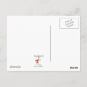 歌のスズメ、かわいい鳥、自然、野生動物 ポストカード (裏面)