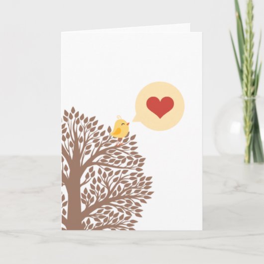 歌のハート カード (正面)