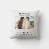 歌のプレイリスト写真ラブバレンタインデーの贈り物 クッション (正面)