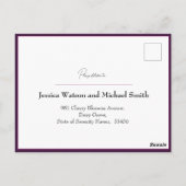 歌のリクエスト明るい赤紫色エンチャント:水色 ポストカード (裏面)