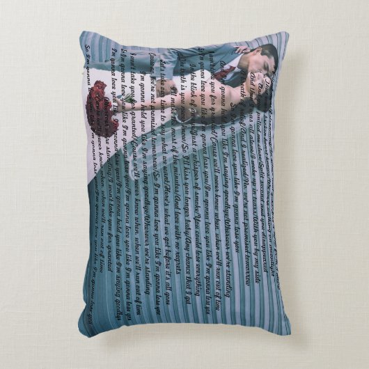 歌の叙情詩記念日の枕 アクセントクッション (正面(垂直))