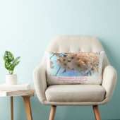 歌の枕の桜そして歌 ランバークッション (椅子)