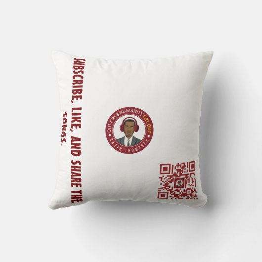 歌の枕 クッション (裏面)