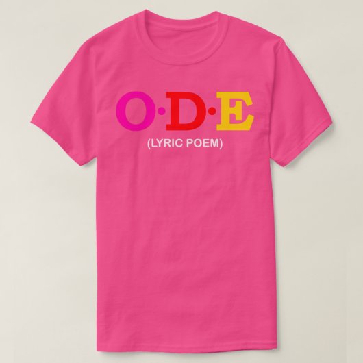 歌の歌詞 Tシャツ (デザイン正面)