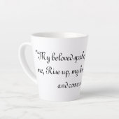 歌の歌2:10 カフェラテマグ (左アングル)