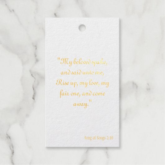 歌の歌2:10 ギフトタグ (正面)