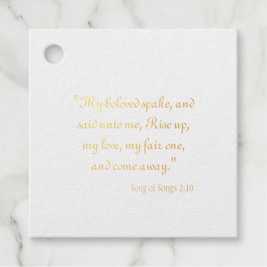 歌の歌2:10 フェイバータグ (正面)