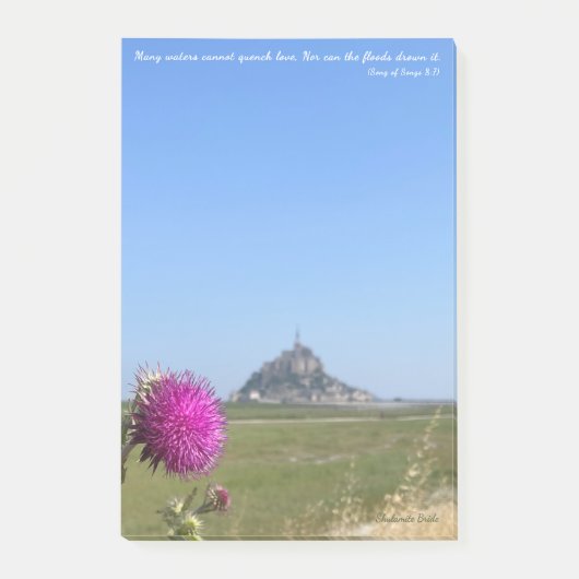 歌の歌8:7 ポストイット (正面)