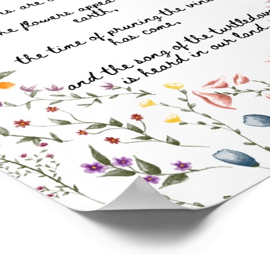 歌の歌 – プリント (角)