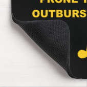 歌の突然の爆発に傾向がある注意 マウスパッド (コーナー)