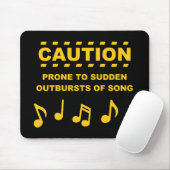 歌の突然の爆発に傾向がある注意 マウスパッド (マウス)
