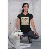 歌の鳥がミュージカルの作曲に座っている Tシャツ