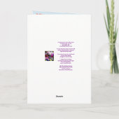 歌の40のルビーの結婚記念日 カード (裏面)