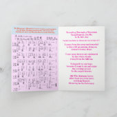 歌の40のルビーの結婚記念日 カード (内部)