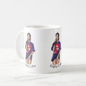 歌は無料のコーヒーマグ コーヒーマグカップ (正面左)