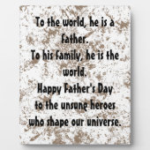 歌わない英雄 フォトプラーク (正面)