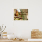 歌を歌いたい人が歌う鳥を見つける ポスター (キッチン)