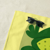 歌を歌うカエル-ビーチタオル ビーチタオル (インサイチュ)