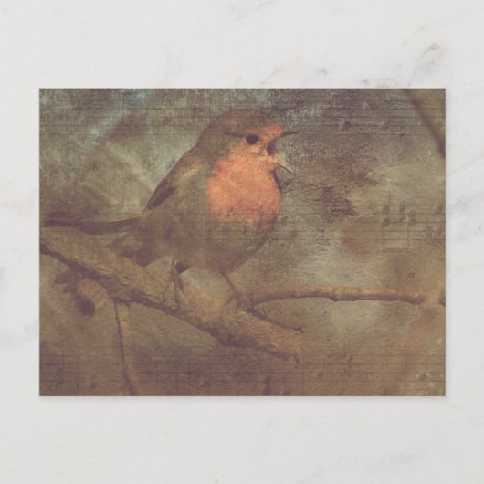 歌を歌う ポストカード (正面)