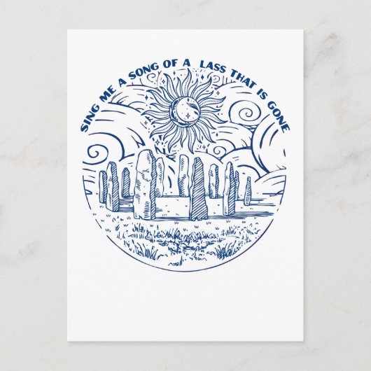 歌を歌って下さい ポストカード (正面)