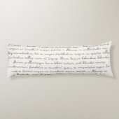 歌パーソナライズされた歌詞カスタム詩 ボディピロー (裏面)