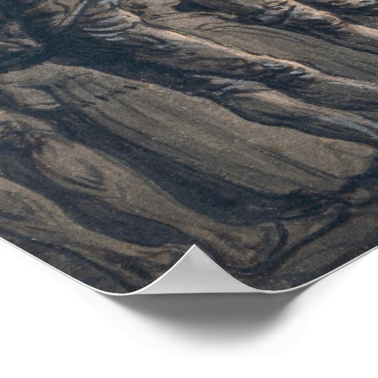 歌人気がある手 ポスター (角)