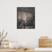 歌人気がある手 ポスター (キッチン)