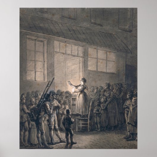 歌人気がある手 ポスター (正面)