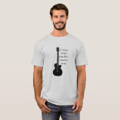 歌付きギタシンプルー Tシャツ (正面フル)