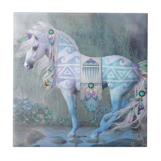 歌唱ウォーターアートタイル タイル (正面)