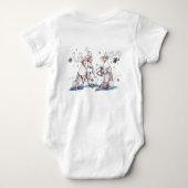 歌唱カリブーベビージャージーワンピース ベビーボディスーツ (裏面)