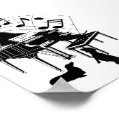 歌唱ダシュンドピアノプリントポスター紙(マット) ポスター (角)