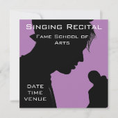 歌唱レトロボーカル演奏 招待状 (正面)