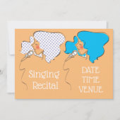 歌唱レトロボーカル演奏 招待状 (正面)