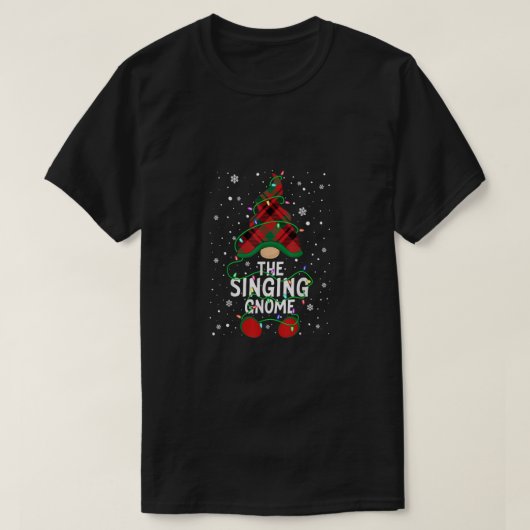 歌唱格言ファミリーマッチンググループクリスマスライト Tシャツ (デザイン正面)