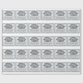 歌唱許可 ラッピングペーパー (フラット)