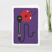 歌唱音声音楽ノートカ空白のード カード (正面)