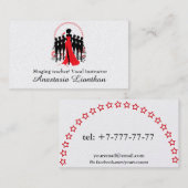 歌声コーチミュージック先生 名刺 (正面/裏面)