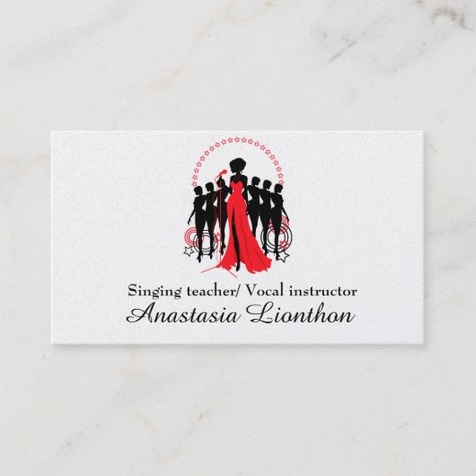 歌声コーチミュージック先生 名刺 (正面)