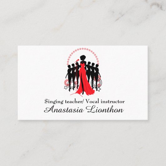歌声コーチミュージック先生 名刺 (正面)
